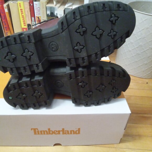 Red Timberland Combat Boots - Picture 4 of 8